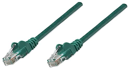 Image of Intellinet Network Patch Cable, Cat6, 7.5m, Green, CCA, U/UTP, PVC, RJ45, Gold Plated Contacts, Snagless, Booted, Polybag