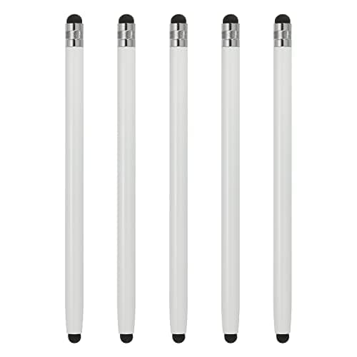 Image of sourcing map 5pcs Stylus Pens for Touch Screens Dual Rubber Tips Capacitive Stylus Universal Tablet Pen Sensitivity Precision, White