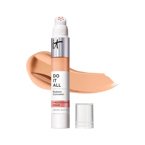 Image of IT Cosmetics Radiant Concealer with Medium Coverage, Enriched with Vitamins B3, B5 and E, Do It All Concealer, Shade: Medium Neutral, 7ml