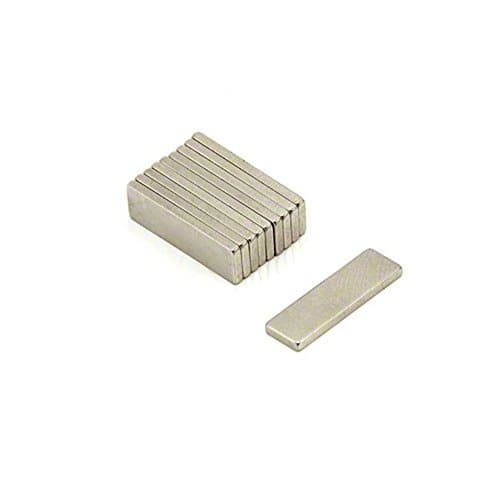 Image of N42 Neodymium Magnet for Arts, Crafts, Model Making, DIY, Hobbies, Office, Fridge and Home - 20mm x 6mm x 1.5mm thick - 1.6kg Pull - Pack of 10