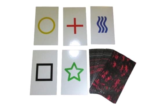 Image of 2PK E03C Low Cost Zener Style UNMARKED ESP Testing Cards - not marked - not a magic trick