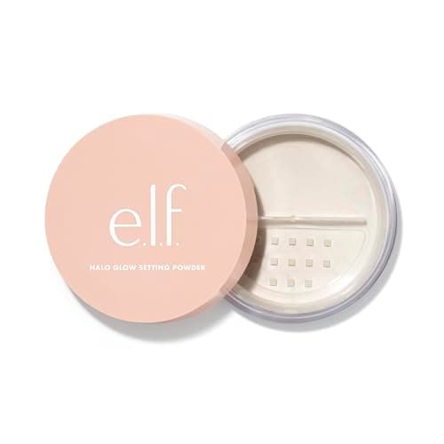 Image of e.l.f. Halo Glow Setting Powder, Silky, Weightless, Blurring, Smooths, Minimizes Pores and Fine Lines, Creates Soft Focus Effect, Light, Semi-Matte Finish, 0.24 Oz