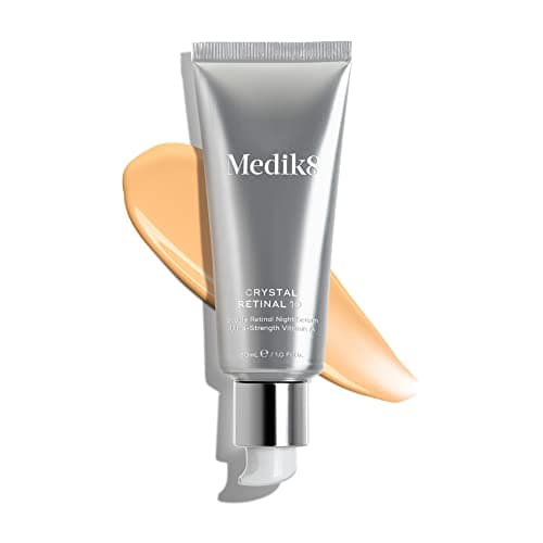Image of Medik8 Crystal Retinal 10 - Age-Defying Retinal Night Serum - Improves Wrinkles & Skin Firmness- 0.1% Retinal Strength - 11x Faster than Retinol - For Advanced Vitamin A Users - 30ml