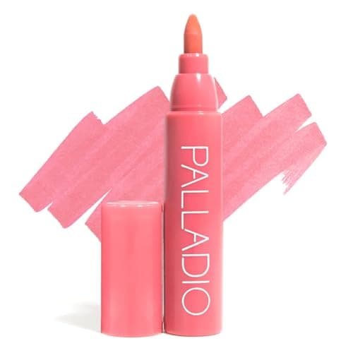 Image of Palladio Lip Stain, Hydrating and Waterproof Formula, Matte Color Look, Long-lasting All Day Wear Lip Color, Smudge Proof Natural Finish, Precise Chisel Tip Marker, Pinky