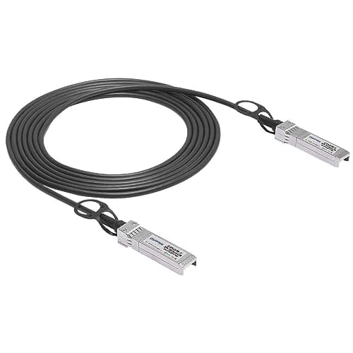 Image of QSFPTEK 10Gb/s SFP+ DAC Cable 3 Meters (3M), 10GBASE-CU Passive Direct Attach Copper Twinax SFP+ Cable for Cisco SFP-H10GB-CU3M, Ubiquiti, D-Link, Supermicro, Netgear, Mikrotik