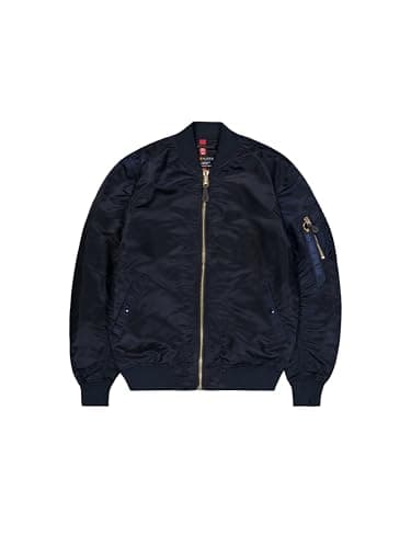 Image of Alpha Industries MA-1 VF LW Bomber Jacket for Men Rep Blue/Gold