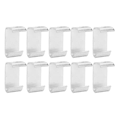 Image of OVAQUIXI 10 Pcs Galvanized Iron C Shaped Steel Hook Bracket, Hanging Ceiling Hanger Auto Control Equipment M8
