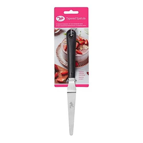 Image of Tala Stainless Steel Tapered Icing Spatula Palette Knife, Professional Cake Spreader with Non-Slip Handle, for Fondant, Pastry & Decorating, Dishwasher Safe, Durable & Precise