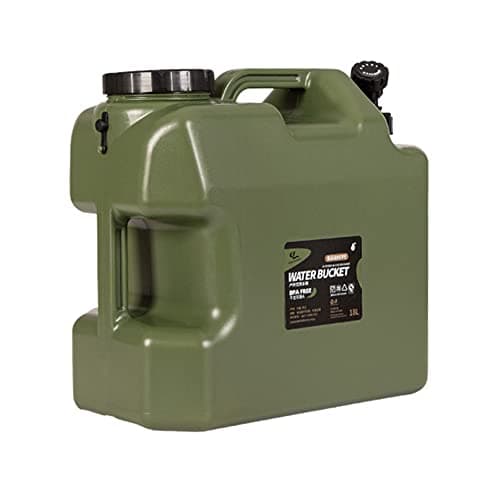 Image of DESERT & FOX Water Container with Spigot 10L/18L/25L PE Water Storage Carrier Portable Green Bucket for Camping Hiking Picnic BBQ