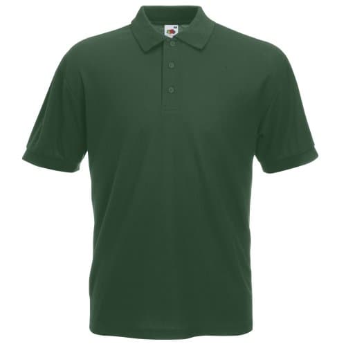 Image of Fruit of the Loom Mens 65/35 Pique Short Sleeve Polo Shirt (M) (Bottle Green)