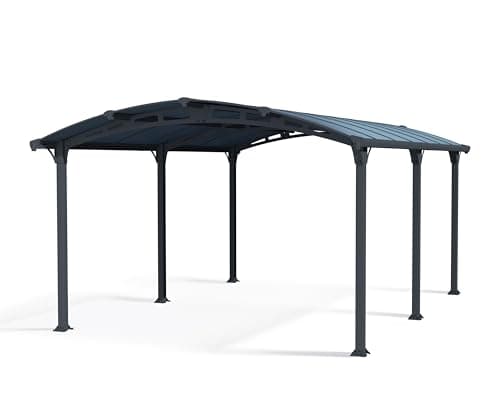 Image of Palram Canopia Arcadia 5000 Carport Grey-Robust Structure for Year-Round Use