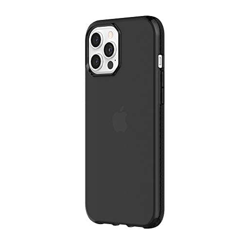 Image of Griffin Survivor Clear Case, Military Standard, for Apple iPhone 12 Pro (6.7 inches), Thin Design, Shock-Absorbing Corners, Qi Compatible Mobile Phone Case, Transparent Black, GIP-052-BLK