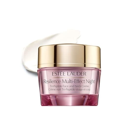 Image of Estée Lauder Resilience Multi-Effect Night Tri-Peptide Face and Neck Cream moisturiser | Plumping & Anti-Aging, 50 ml
