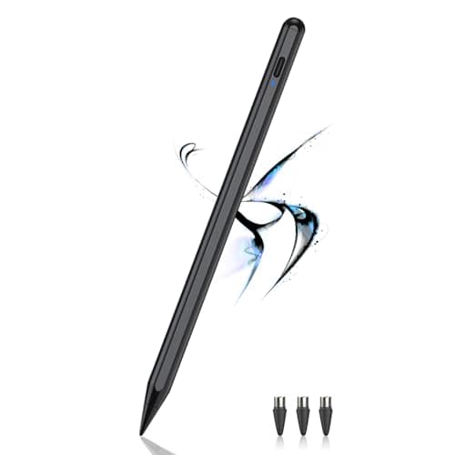 Image of DOGAIN Stylus Pen for Touch Screens - POM Tip Magnetic Tablet Stylus Compatible with iPad/iPad Pro/Samsung/Lenovo/and Other iOS/Android Smartphone and Tablet Devices (Black)