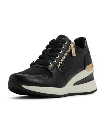 Image of Aldo Women's Adwiwia Sneaker, Black, 4 UK