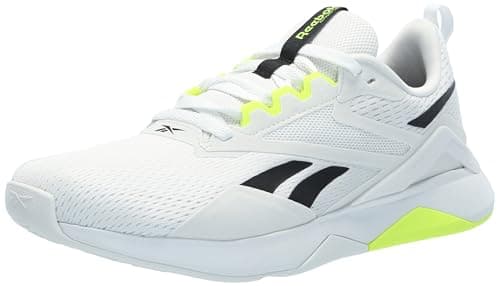 Image of Reebok Men's Nanoflex Trail 2 Sneaker, Barely Grey/Black/Digital Lime, 10.5 UK