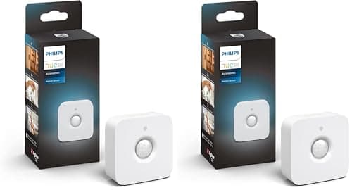 Image of Philips Hue Indoor Motion Sensor with Wireless Control. Smart Lighting Accessory, White (Pack of 2)