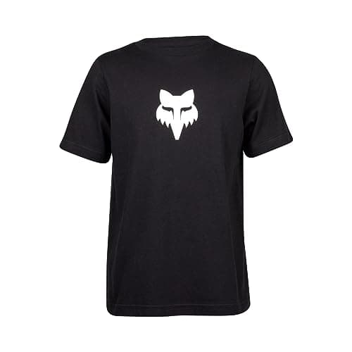 Image of Fox Racing YTH Fox Legacy Ss Tee - Iconic Branding, Classic Style, Supreme Comfort, Midweight Soft Youth T-Shirt, Black, Size: L