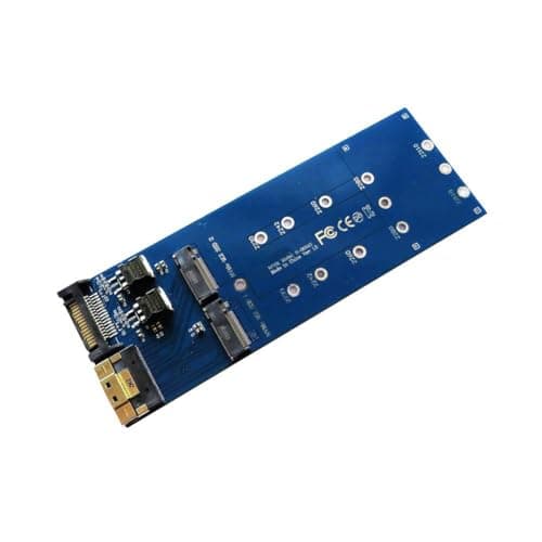 Image of Ehwisbe Simplified Storage Expansion Card SFF-8654 8i to 2 NVMe M. 2 NGFF SSD Adapter Card Featuring SFF-8654 8i Interface