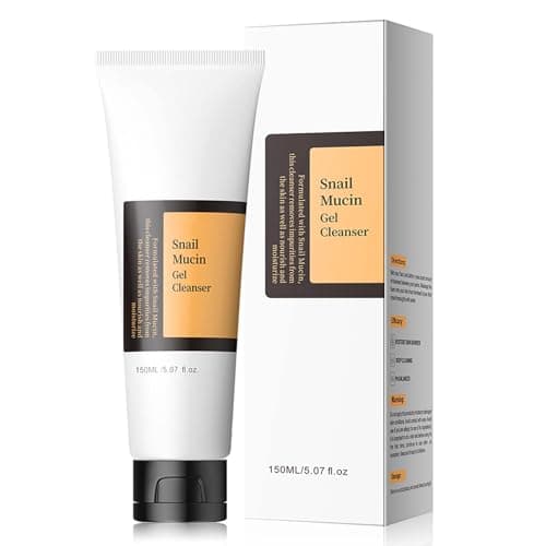 Image of Snail Mucin Facial Cleanser, Hydrating Face Cleanser, Face Wash for Women Men, Travel Size Cream Cleanser Fine Foam Deep Pore Cleansing Moisture Locking for Oil Skin & Dry Care