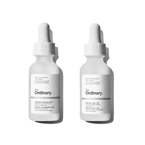 Image of The Ordinary The Fine Lines Collection for Age Support with Argireline Solution 10%, Matrixyl 10% + HA, Peptides Reduce the Appearance of Wrinkles and Fine Lines