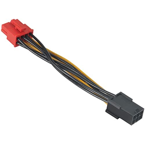 Image of Akasa PCIe 6pin to PCIe 2.0 8pin Adapter | PCIe PSU Connector | 100mm | AK-CB052