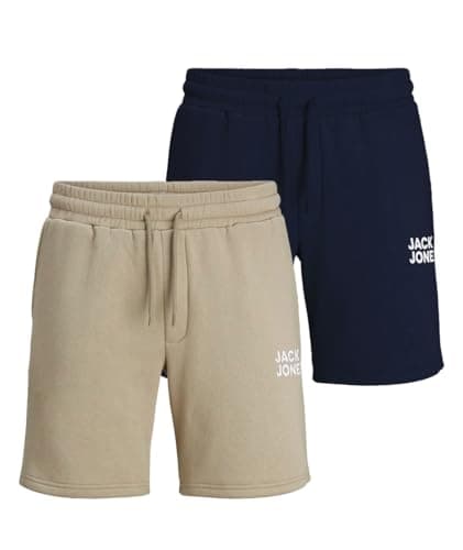 Image of JACK & JONES JPSTNEWSOFT Men's Sweat Shorts XS S M L XL XXL Blue Black, 3XL