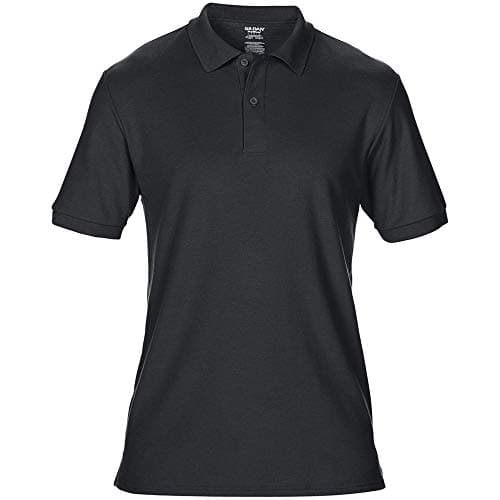 Image of Gildan Mens DryBlend Adult Sport Double Pique Polo Shirt (L) (Black)