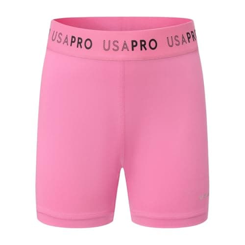 Image of USA Pro Girls Inch Training Shorts Junior Pink 11-12 Years