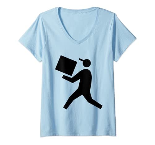 Image of Womens Moving Company Uniform V-Neck T-Shirt