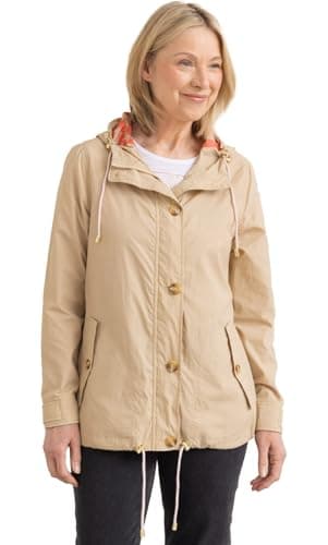 Image of ANNA ROSE Hooded Lightweight Jacket - BEIGE - 10
