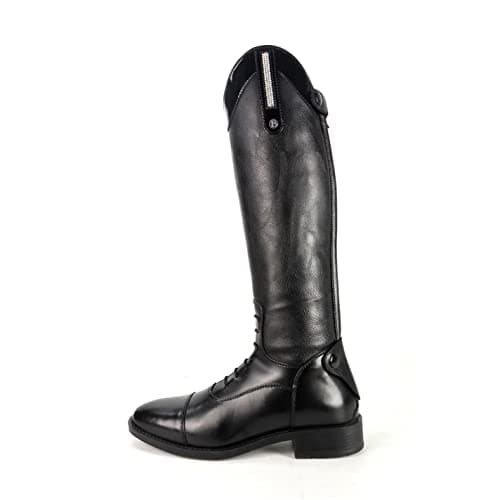 Image of Brogini Kids Como Piccino Junior Riding Boot Long Boots Black Print 5 (38)