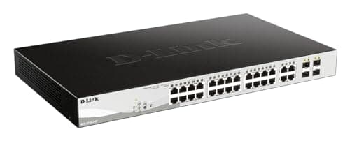 Image of D-Link DGS-1210-24P 24-Port Gigabit PoE Smart Managed Switch with 4 SFP ports (12 x PoE ports), 193 W Power Budget, Enhanced L2 Switching and Security
