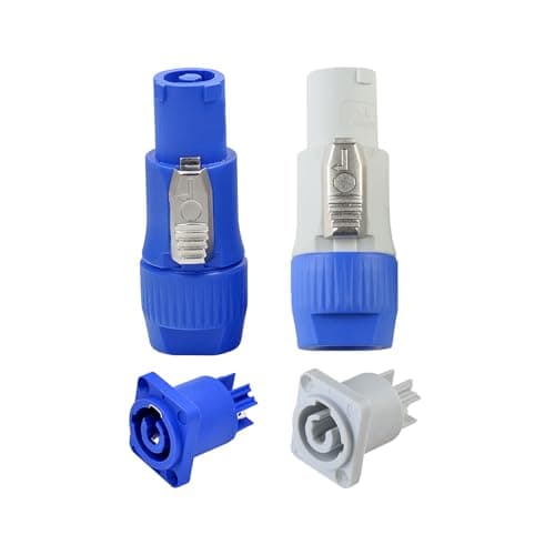 Image of Nac3fca Powercon Power Connector Plug and Socket - Female Jack AC Connector to Male Powercon