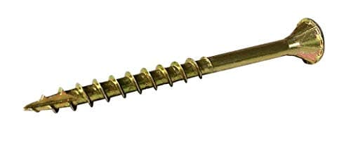 Image of Reisser 8200S220350204 Cutter Pozi Countersunk Head Full Thread Yellow Tropicalized Woodscrew 200-Pieces, 3.5 mm Diameter x 20 mm Length, 3.5 x 20mm