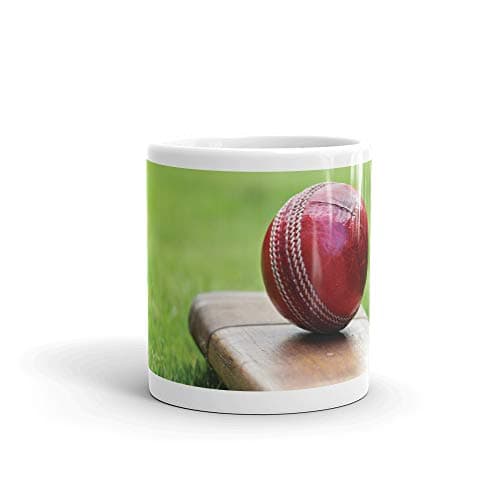 Image of DV Mugs Ltd Cricket Bat & Ball Mug - Cricketer Dad Brother Uncle Son Nephew Fun #8267 (Mug)