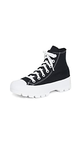 Image of Converse Chuck Taylor All Star Lugged Hi Black White Black - 5 UK