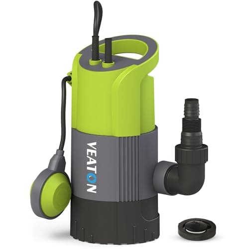 Image of VEATON 2-in-1 Submersible Water Pump with Scalable Base Design, 750W Max Flow 13000L/H Remove Clean/Dirty Water by Float Switch or Manual Activation, for Pool Flooded Basement Garden Pond Tub