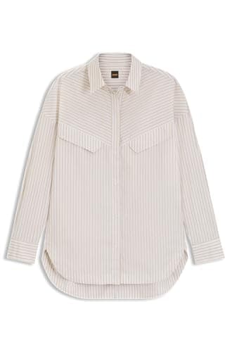 Image of BOSS Women's Blouse, 460open Blue, 10