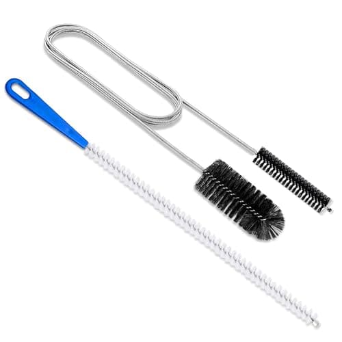 Image of Quelcc 2 PCS Extended Sink Unblocker Snake,Sink Unblocker Cleaning Brush,Sewer Pipe Cleaner,Drain Unblocker,Plug Hole Hair Remover Tool,Drain Cleaning Tool for Bathroom Shower Kitchen Plug Hole