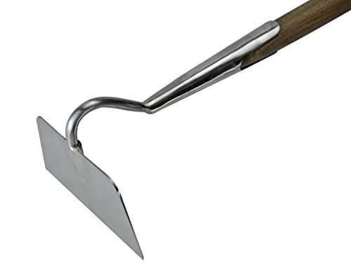 Image of Faithfull Prestige Stainless Steel Draw Hoe Ash Handle