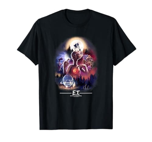 Image of E.T. the Extra-Terrestrial Centered Collage T-Shirt