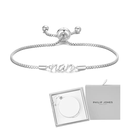 Image of Philip Jones Silver Plated Nan Bracelet Created with Zircondia® Crystals with Gift Box