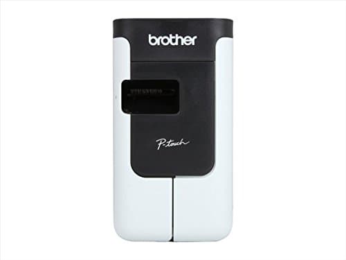 Image of Brother PT-P700 Label Maker, USB 2.0, P-Touch Label Printer, Portable, Up to 24mm Labels, Includes AC Adapter/USB Cable/24mm Black on White Tape Cassette, UK Plug
