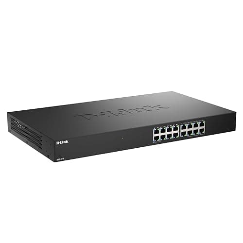 Image of D-Link DMS-1016 16-Port 2.5G Multi-Gigabit Unmanaged Ethernet Switch | Fanless, Metal Housing, Plug & Play, Energy-Efficient | Ideal for SOHO, Wi-Fi 6 / Wi-Fi 7 & IPTV Networks