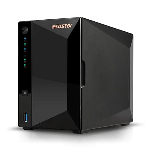 Image of Asustor Drivestor 2 Pro Gen2 AS3302T v2, 2 Bay NAS, 1.7GHz Quad-Core, 2.5GbE Port, 2GB RAM DDR4, Small Home Media Server, Network Attached Storage Device (Diskless)