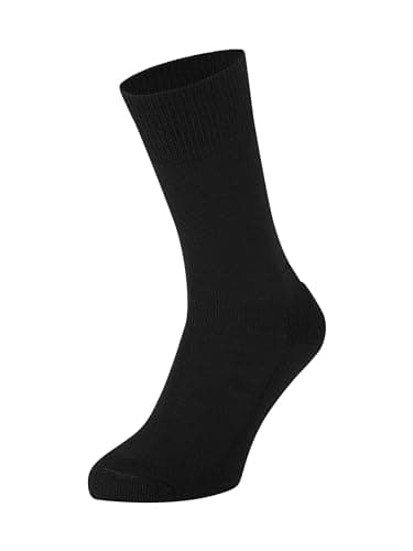 Image of SEALSKINZ | Suffield | Unisex Premium Solo Merino Liner Wool Sock | Soft | Extreme Comfort | L - Black
