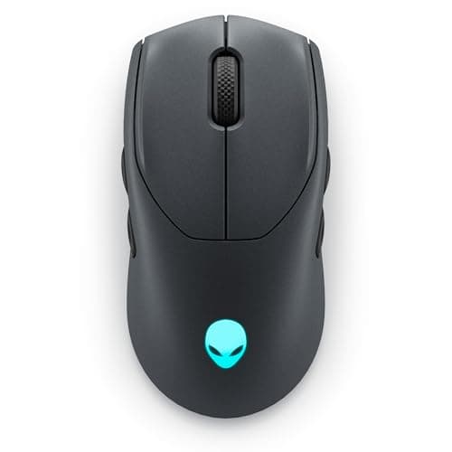 Image of Alienware AW720M Tri-Mode Wireless Gaming Mouse - 2.4GHz Wireless, Bluetooth 5.1, 26,000 DPI, 8-Fully Programmable Buttons, Magnetic Snap Charging Adapter USB-A to USB-C Cable - Dark Side of The Moon