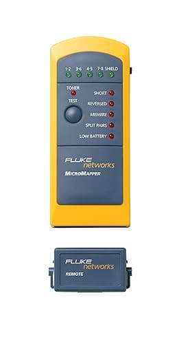 Image of Fluke Networks MT-8200-49A Micromapper Copper Cable Network Wiremap Verification Tester