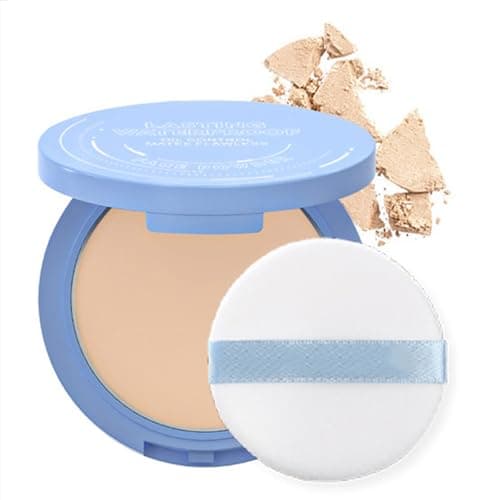 Image of Pore-Blurring Lightweight Foundation Setting Powder for Mature Skin, Oil Control Pressed Powder, Translucent Matte Finish, Waterproof & Long-Lasting(NATURAL BEIGE)